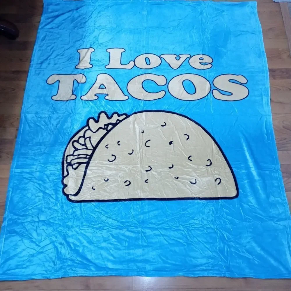 I Love Tacos Throw Blanket